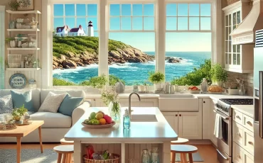 DALL·E 2024-11-22 09.37.38 - A picturesque and clean Rhode Island family home with an inviting and organized kitchen and living area. The setting features large windows showcasing DALL·E 2024-11-22 09.37.38 - A picturesque and clean Rhode Island family home with an inviting and organized kitchen and living area. The setting features large windows showcasing